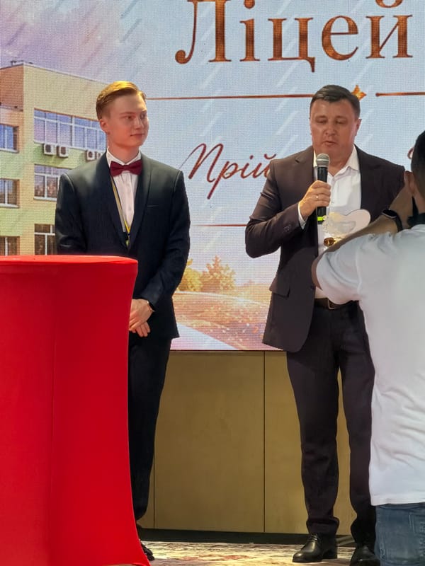 Graduation ceremony in Khotianivka, Ukraine