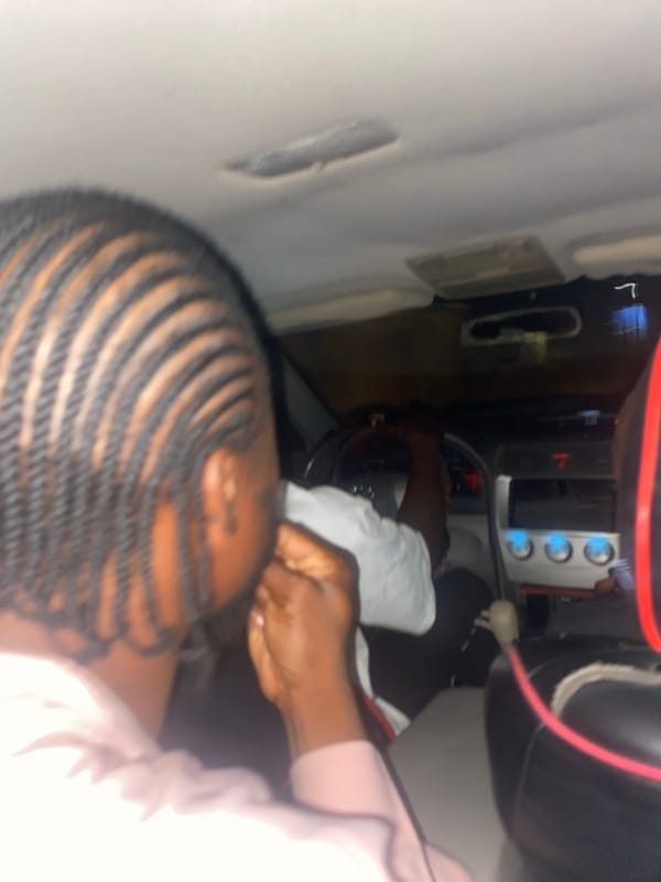 Three people travel together in vehicle in Jos