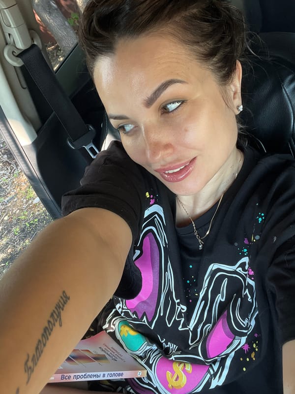 Car selfies and a self-help book on a quiet afternoon