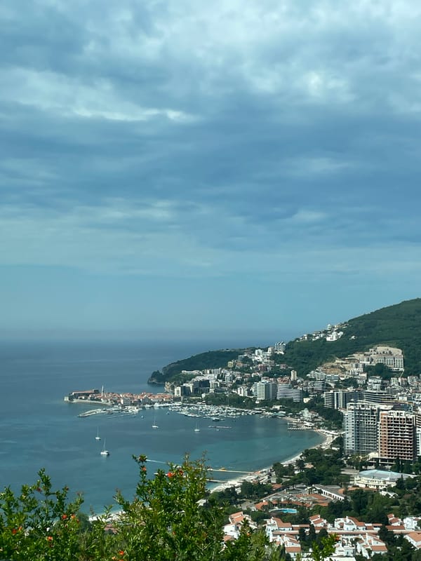 Morning scenes captured in Budva: coastline views, flower shop