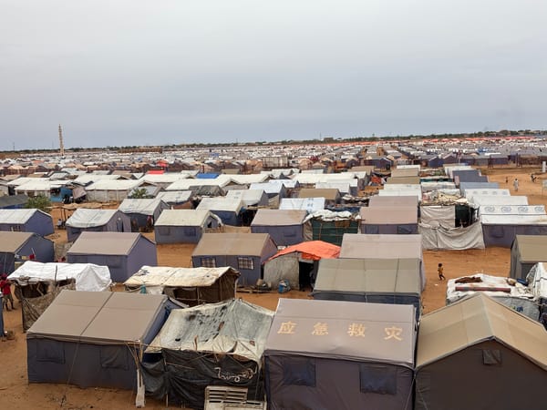 Large refugee camp spreads across El-Obeid, Sudan