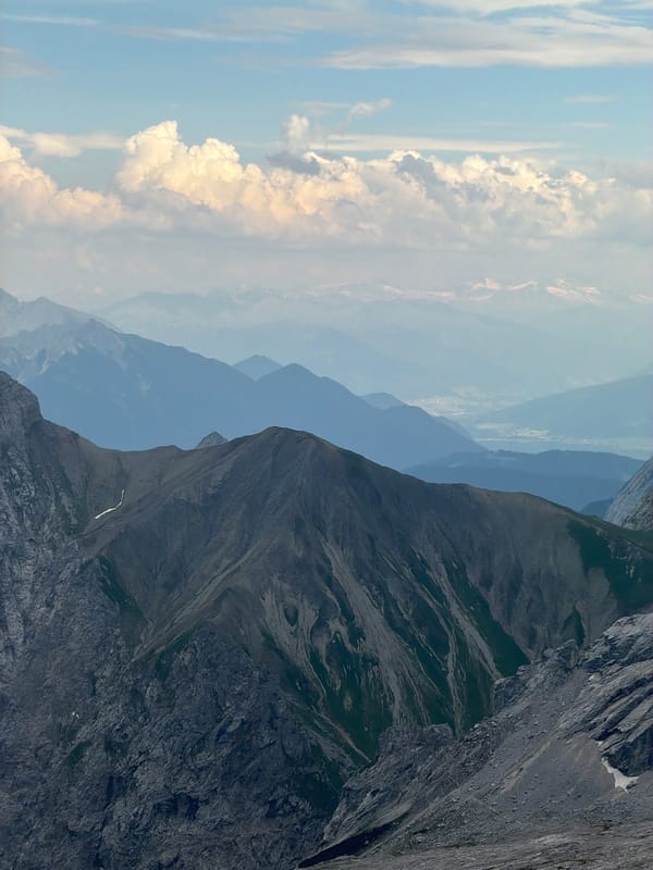 High alpine exploration above Garmisch-Partenkirchen on a summer afternoon