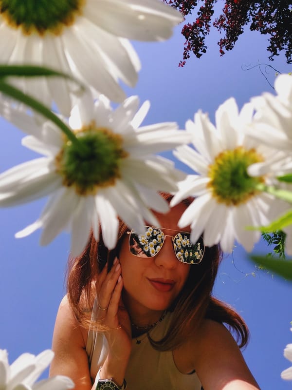 Playful daisy field portraits on a bright Sofia morning