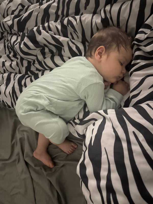Baby's quiet afternoon documented in Bulgarian home