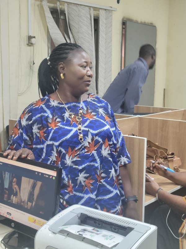 Morning office routine documented at Nigerian Civil Service facility