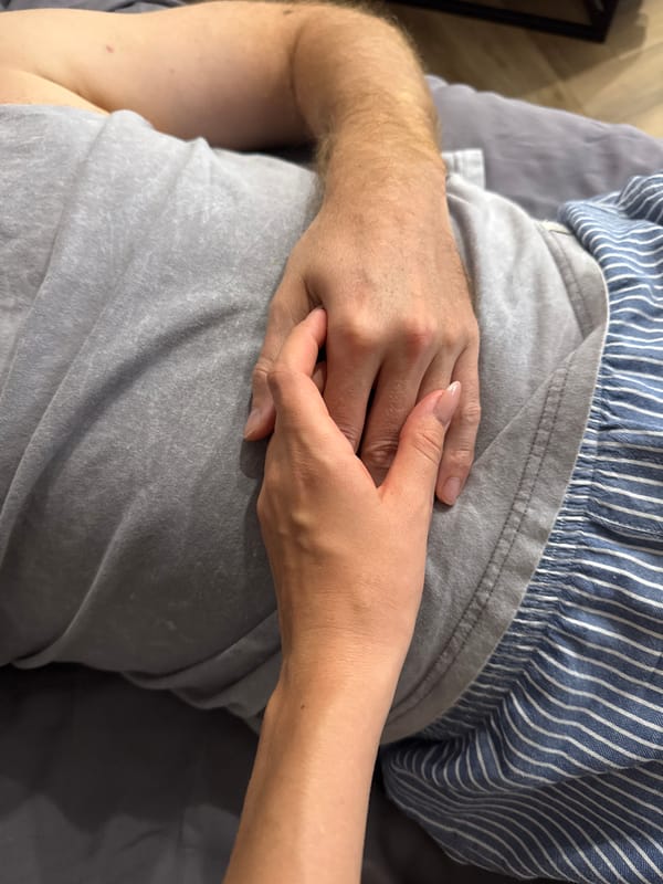 Tender moments and transit rider documented simultaneously