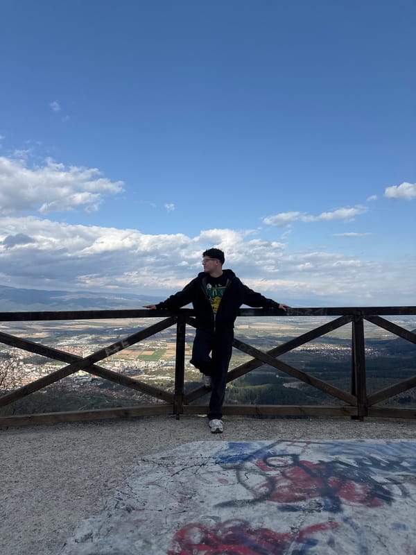 Brief overlook visit documented in Gotse Delchev, Bulgaria