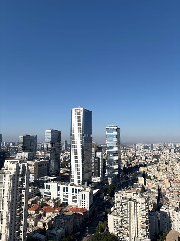 Women take selfie on sunny Ramat Gan balcony