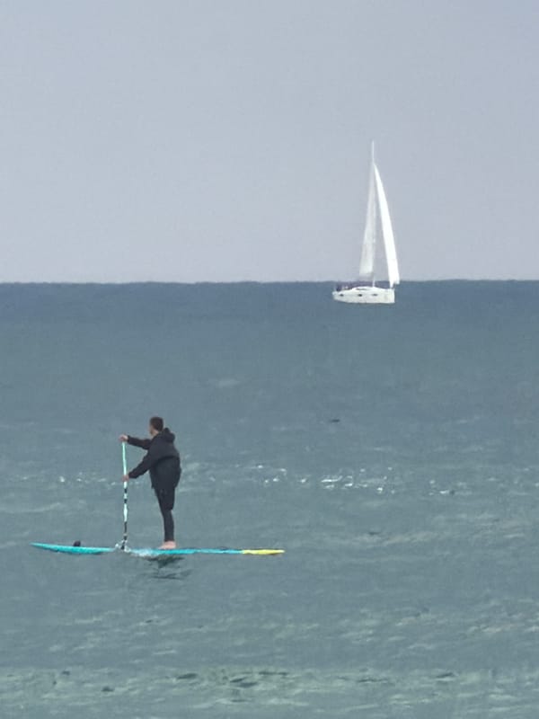 Tel Aviv waterfront scenes captured during morning hours