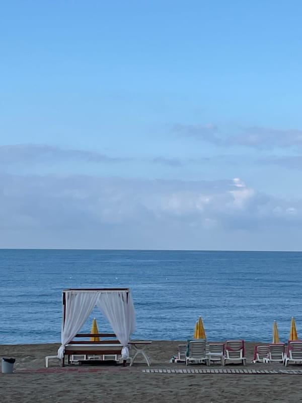 Tourist scenes documented across Alanya, Turkey in early morning