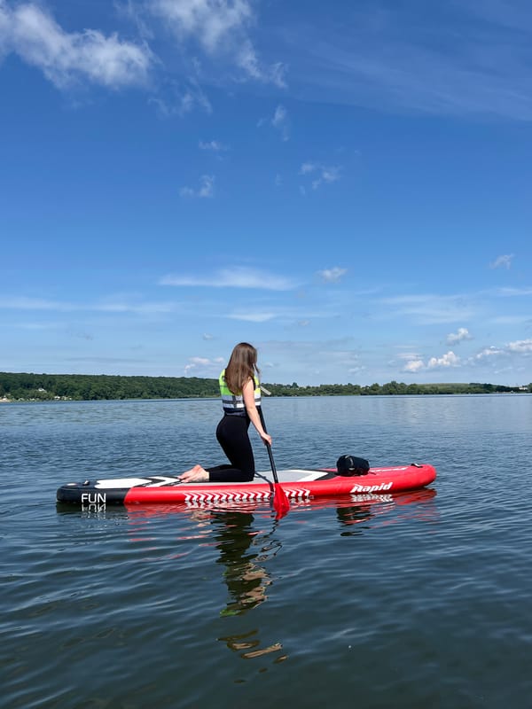 Paddleboarding session observed on Ternopil Lake morning June 13