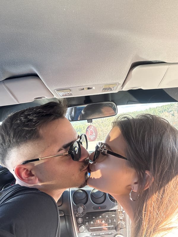 Couple's roadside moment captured in rural Bulgaria