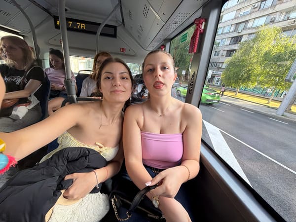 Young women document day trip through Burgas, Bulgaria