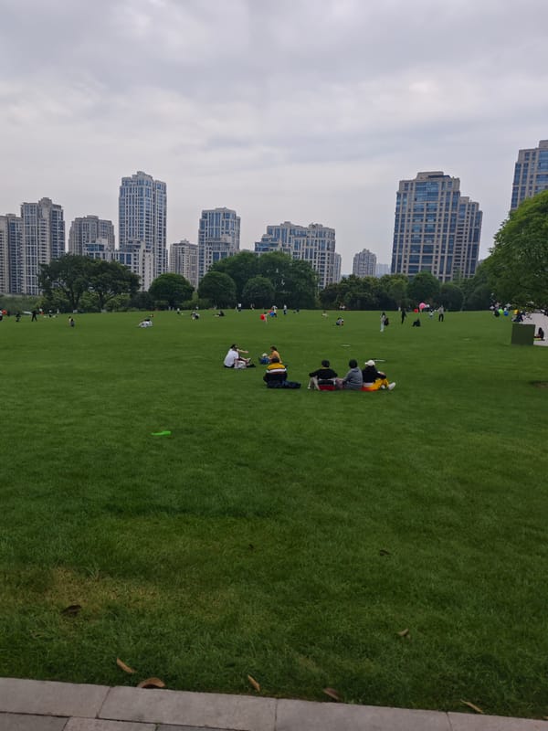 Morning park activities captured in Chongqing's Liangjiang district