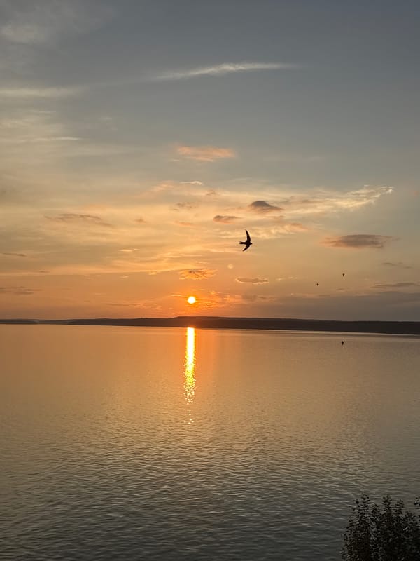 Sunset over the Votkinsk Reservoir, Russia