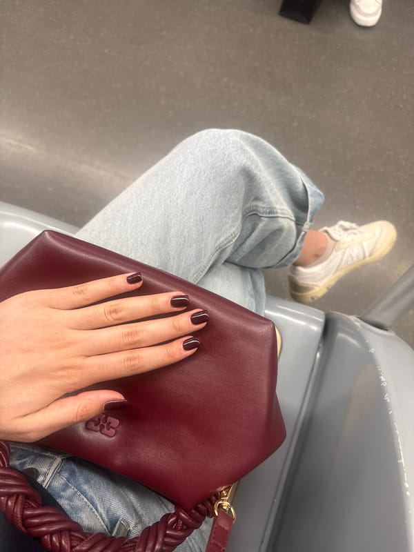 Commuter spotted on Milan public transport during evening hours