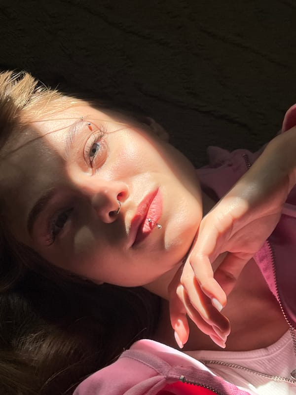 Woman photographed with dramatic lighting in Foki, Russia