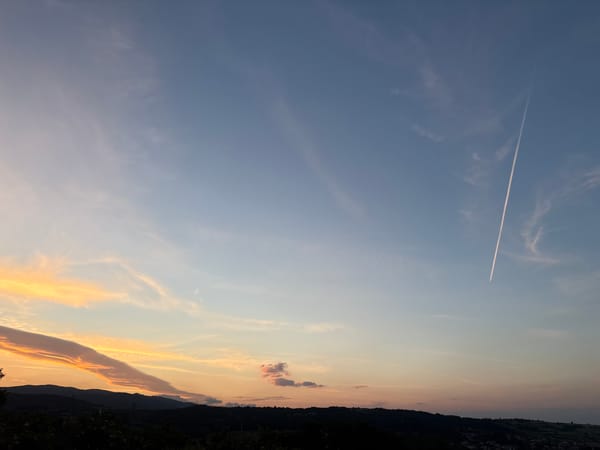 Sunset documented over Strelcha hills in Bulgaria