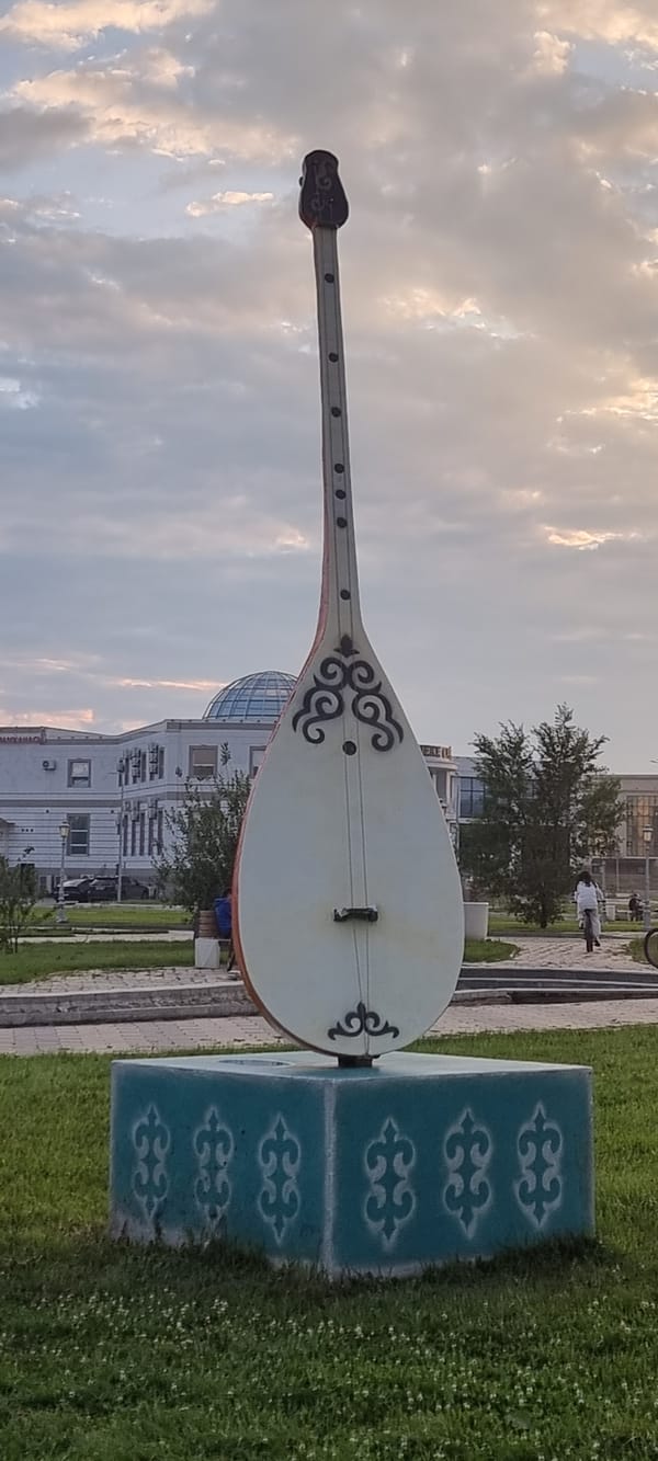Afternoon around Aktobe's landmarks, streets, and public spaces