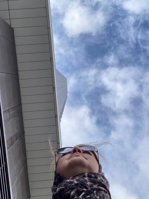 Low-angle portrait captured in Yekaterinburg, Russia