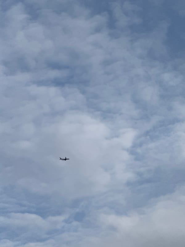 Aircraft spotted in morning skies over Riga, Latvia