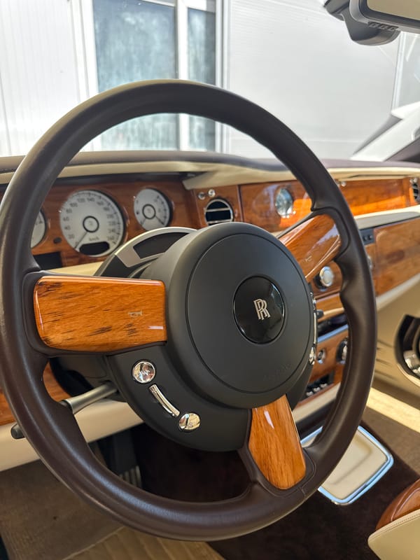 Up-close look at a Rolls-Royce interior in Dub, Montenegro