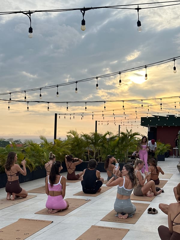 Tourists photographed in Bali resort areas during morning hours