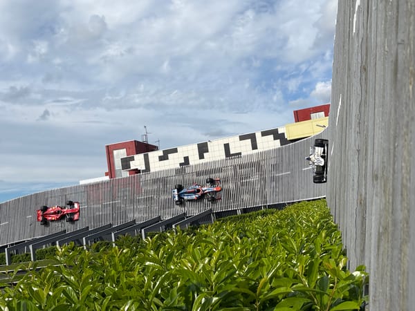 Visitors enjoy go-karts and attractions at Anapa amusement park