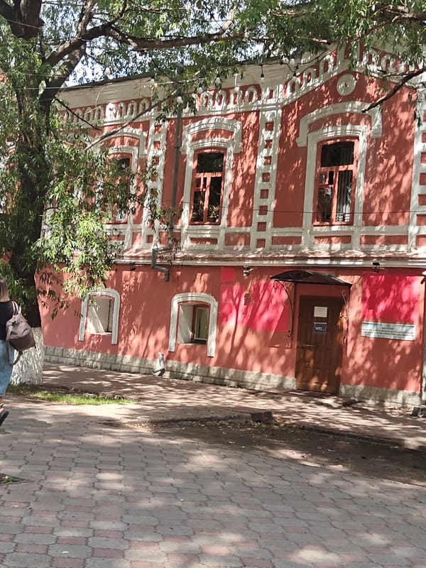 Morning mall visit in Petropavl, inside and out