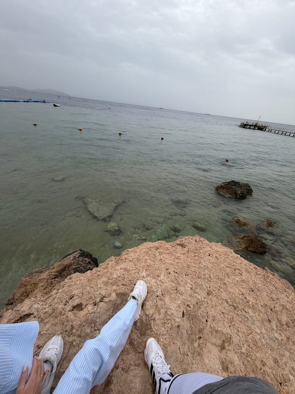Tourists enjoy overcast afternoon at Sharm El Sheikh beaches