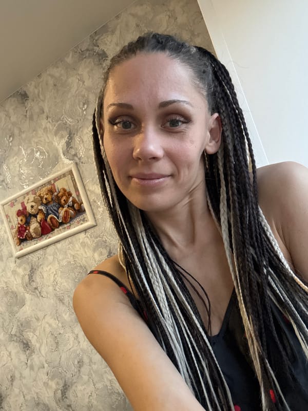 Woman poses for photo in Fedorino home