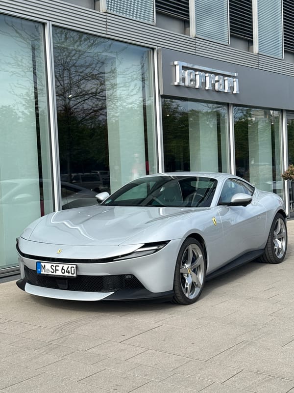 Ferrari Roma spotted parked outside Munich building