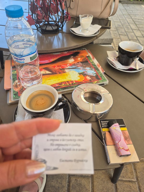 Café morning, mural stop, and a few small-shop finds