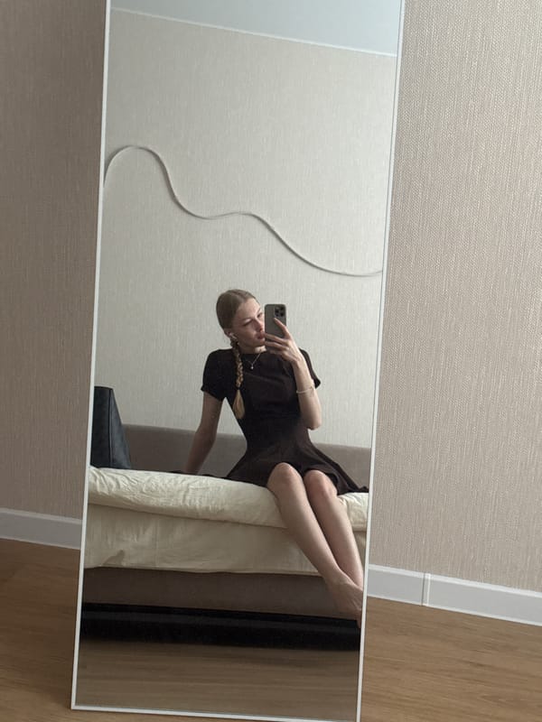 Woman takes late-night selfie session in Perm, Russia