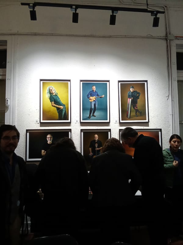 Art exhibition opening with panel discussion held in Santiago