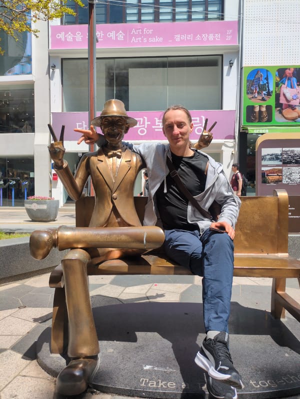 Early morning documentation of Busan landmarks and commercial districts