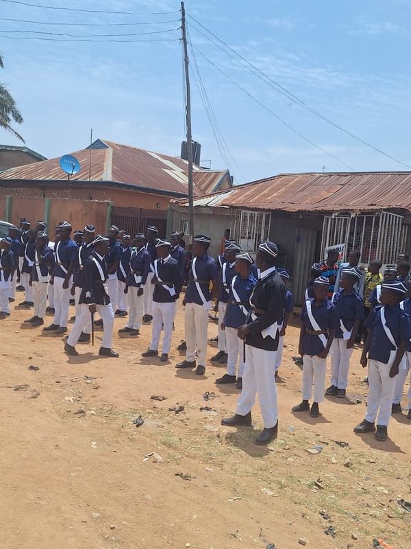 Marching band parade in Sabon Tasha, Nigeria
