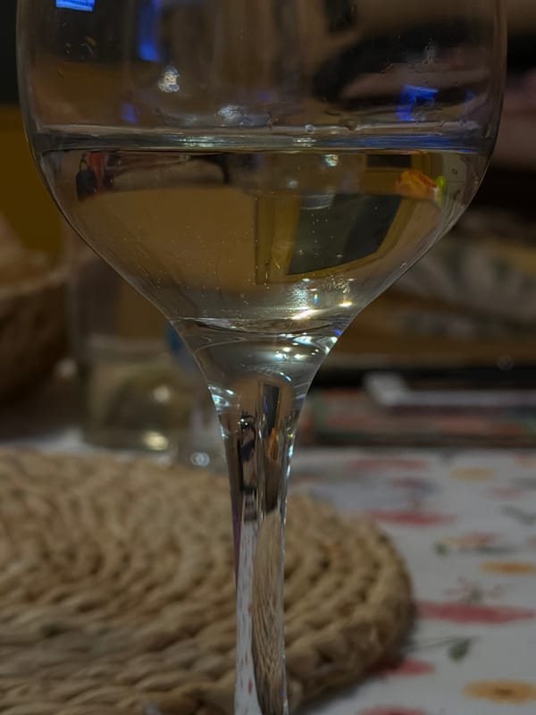 Wine glass photographed indoors in Plovdiv, Bulgaria