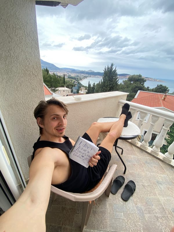 Man documents solitary fitness challenge in Montenegro coastal towns