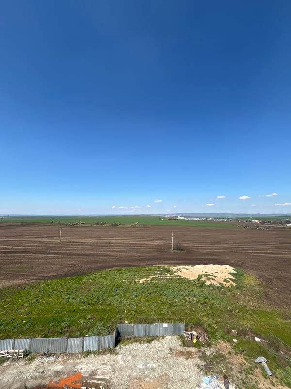 Aerial views capture rural Burgas countryside from elevated vantage