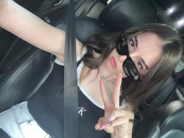 Woman takes playful car selfies in Plovdiv