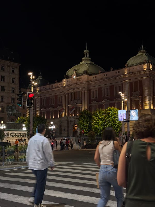 Evening out in Belgrade's historic center and nightlife districts