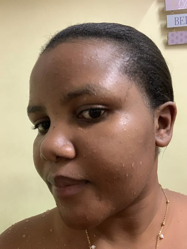 Woman takes selfie session in Dar es Salaam home