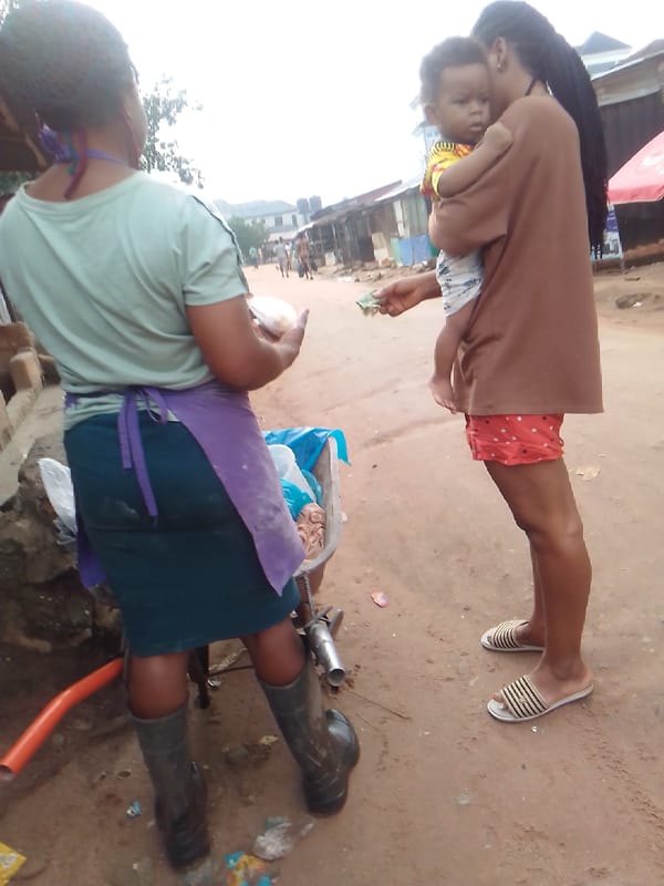 Morning street life captured in unidentified urban neighborhood