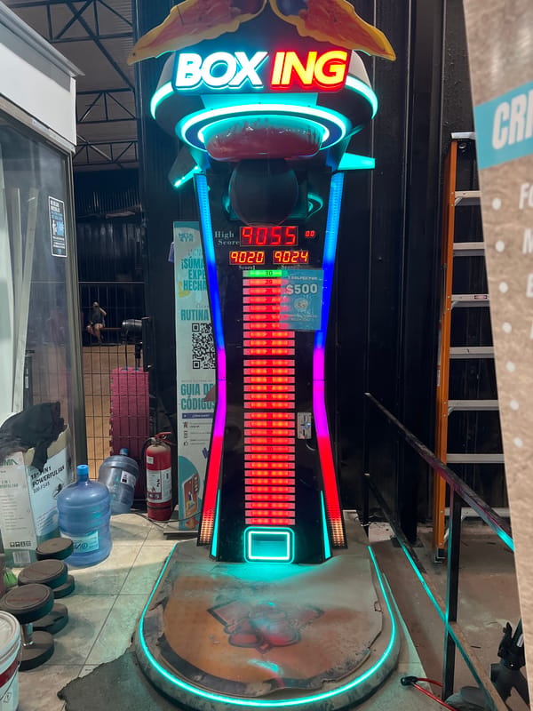 Late-night gaming and ping pong observed in Arica, Chile