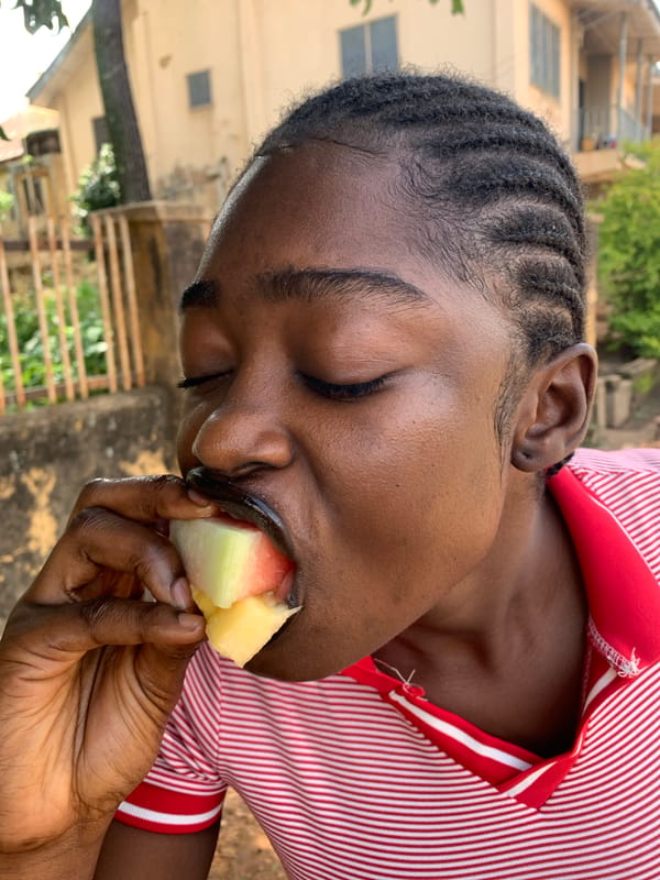 Casual afternoon in Rafin Par — snacking, selfies, and rest.