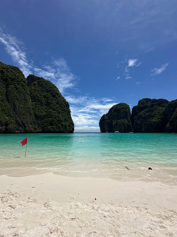 Morning at Maya Bay, Ao Nang's iconic limestone-ringed beach