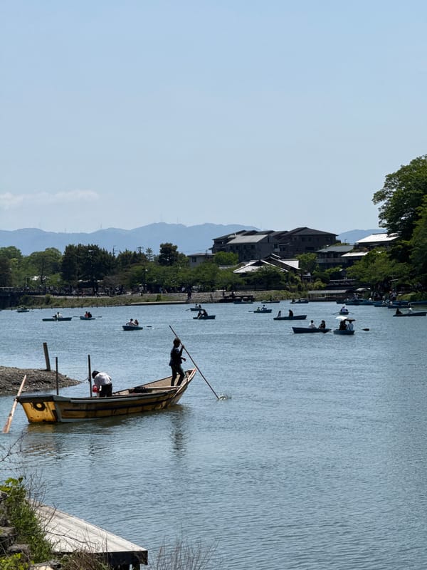 Late night boating activity observed on Kyoto waterway