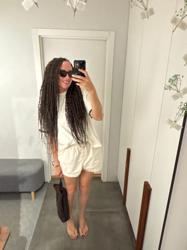 Woman takes selfies indoors and in car in Chaikovsky