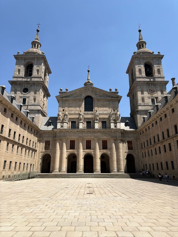 Afternoon exploring El Escorial's monastery, library, and historic streets